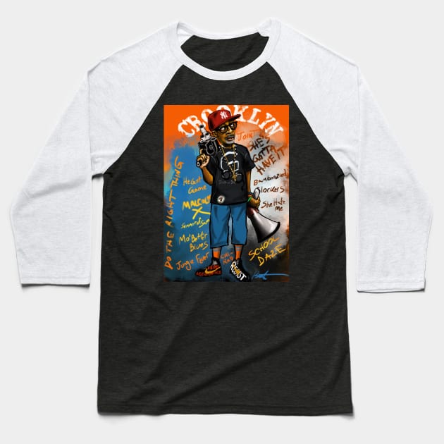 Crooklyn Baseball T-Shirt by Timzartwork